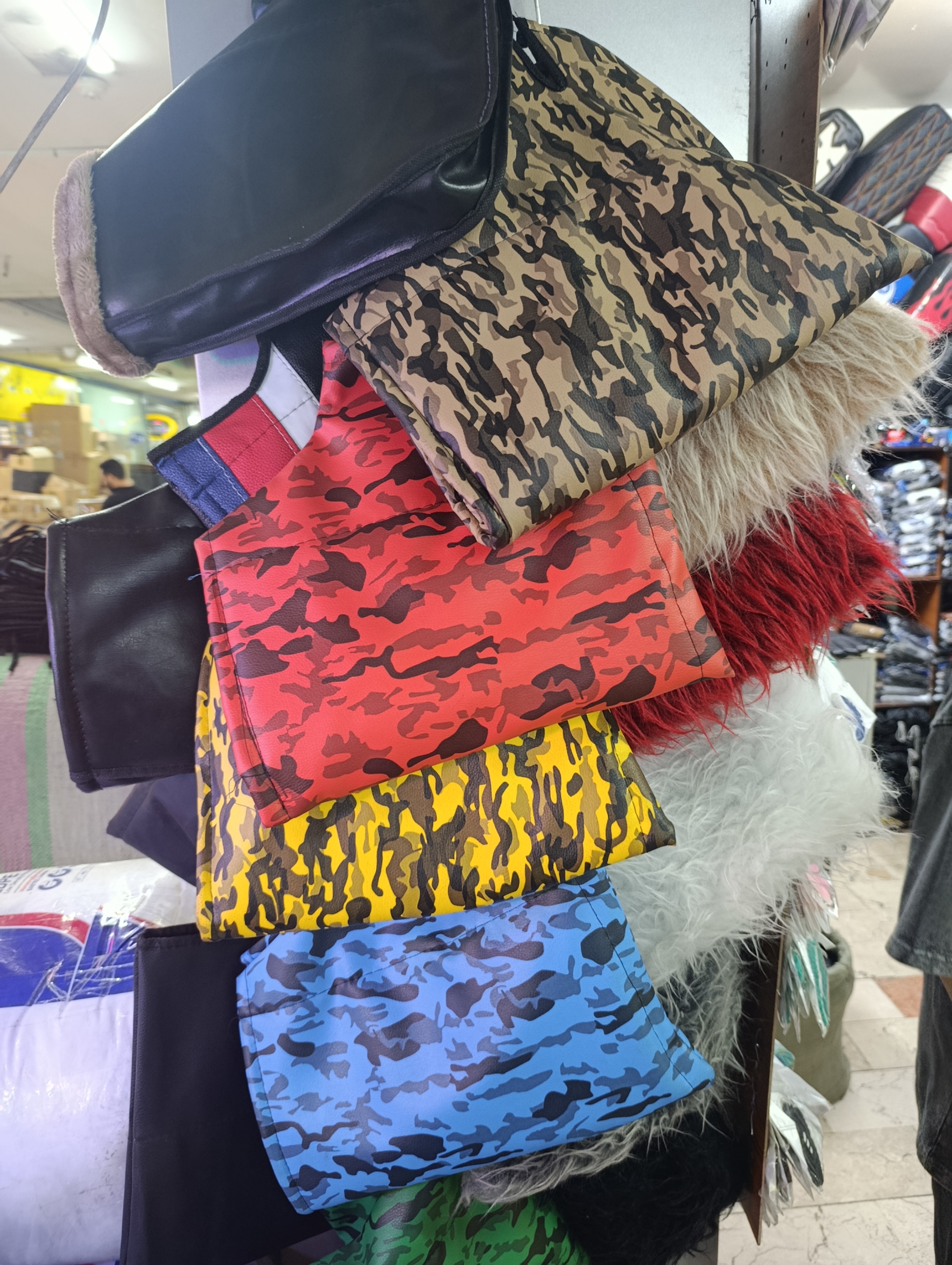 دستکش فرمانی زمستانی موتور سواری طرح ارتشی